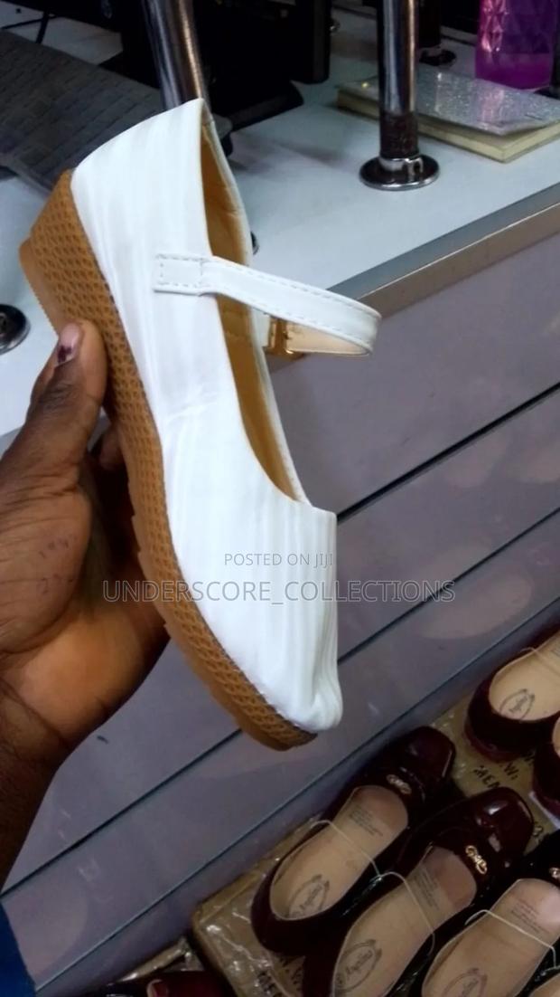 Girls White Wedge Shoes - thumbnail 3