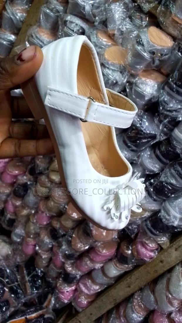 Girls White Wedge Shoes - thumbnail 4