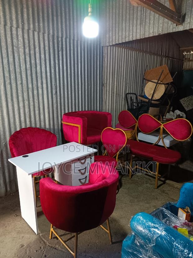 Manicure Set, Makeup Seat, Love Seat and a Waiting Bench