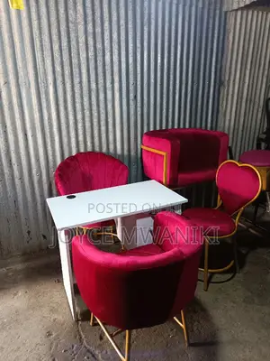 Manicure Set, Love Seat and Makeup Chair 