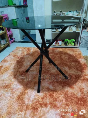 Black Glass Dining Table