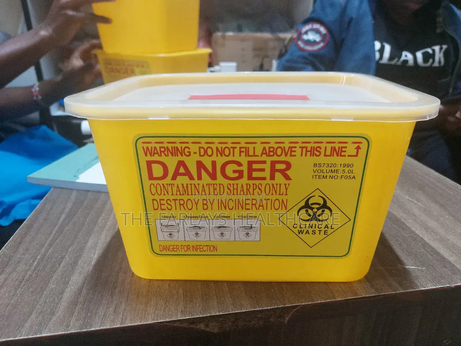 Plastic Safety Container.