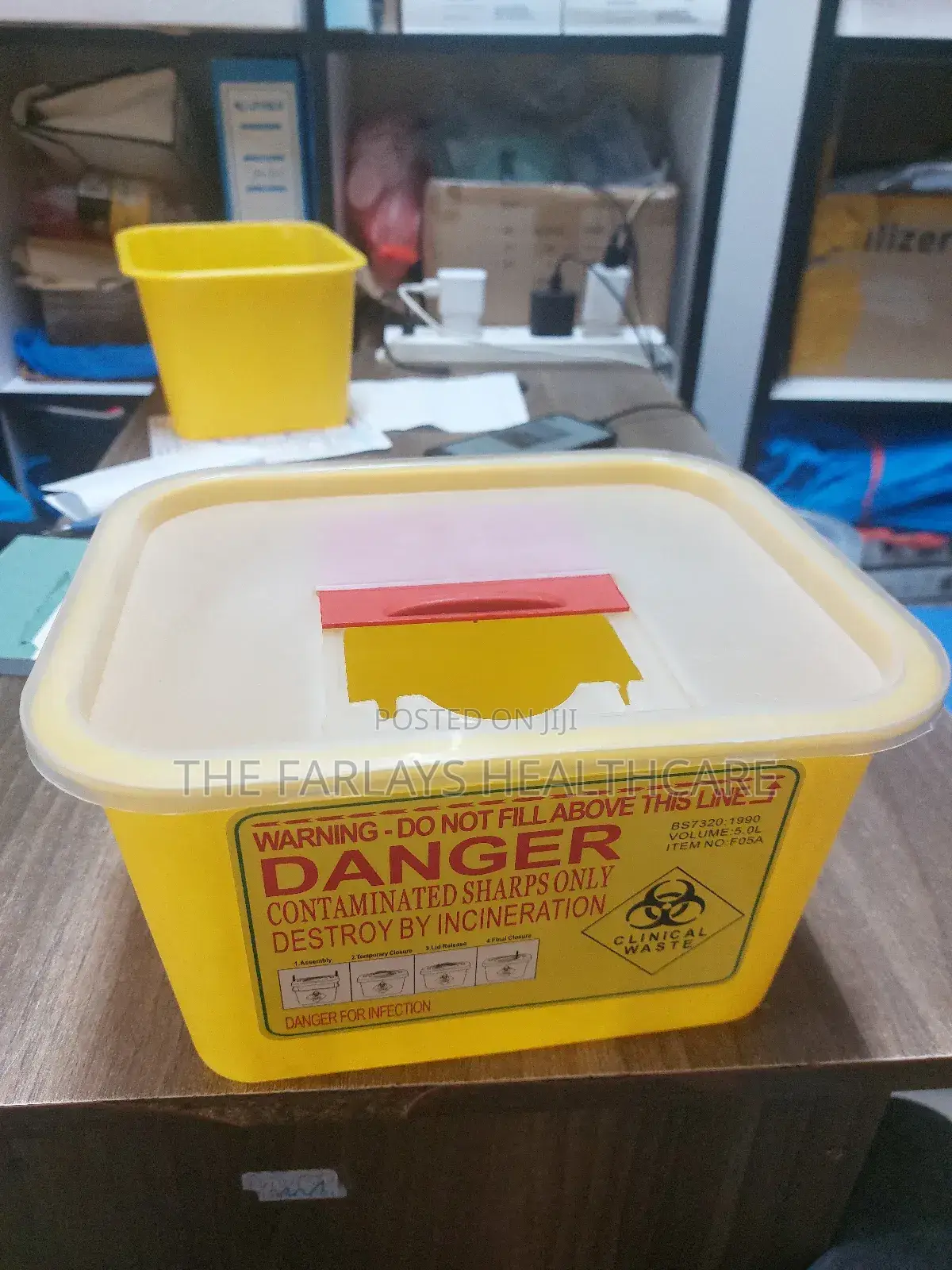 Plastic Safety Container.