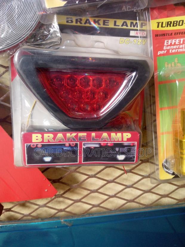 Red Third Brake Triangle Shaped Flashing Light