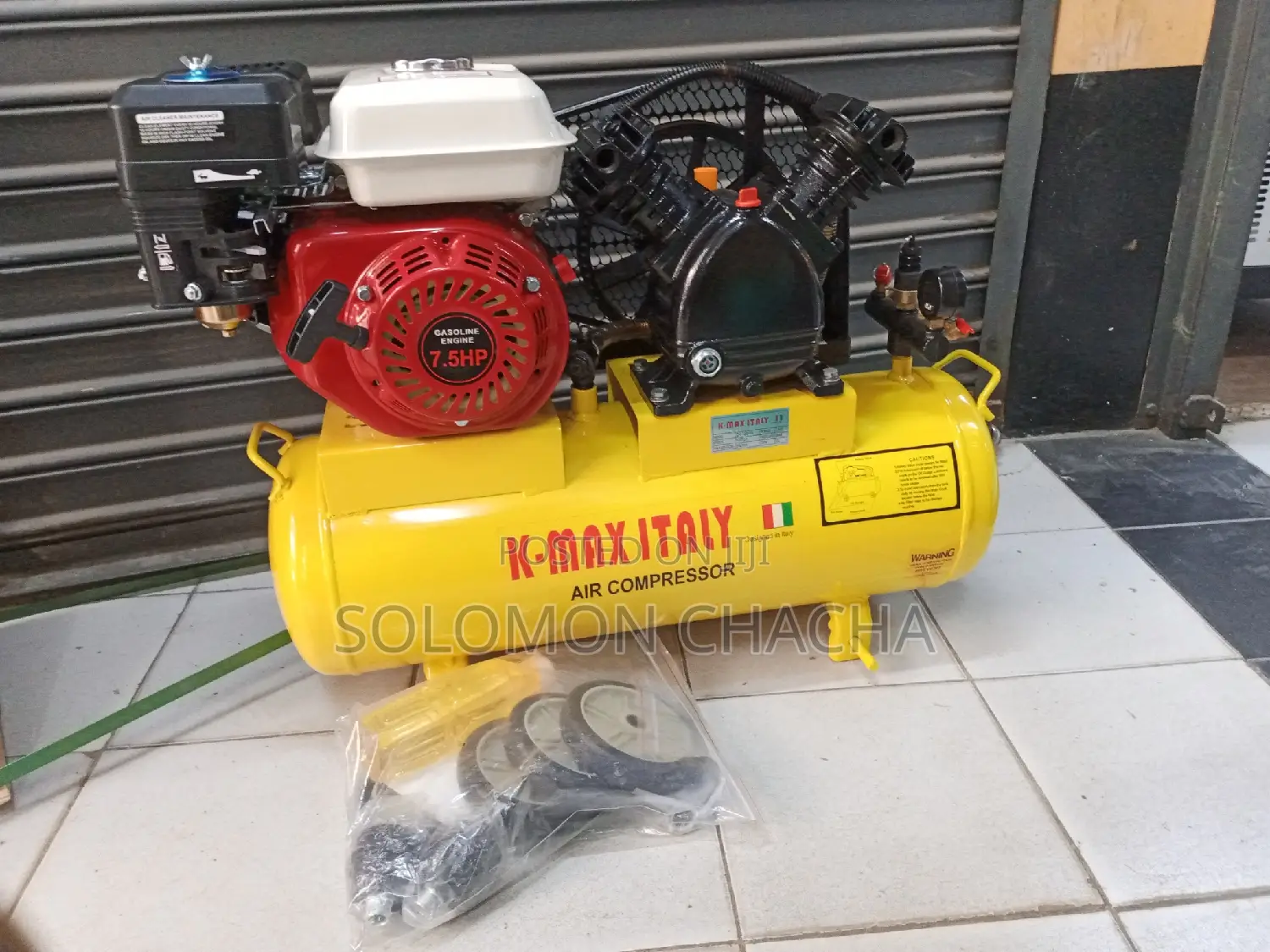 K-Max Italy Petrol 50L Air Compressor With Double Spiton