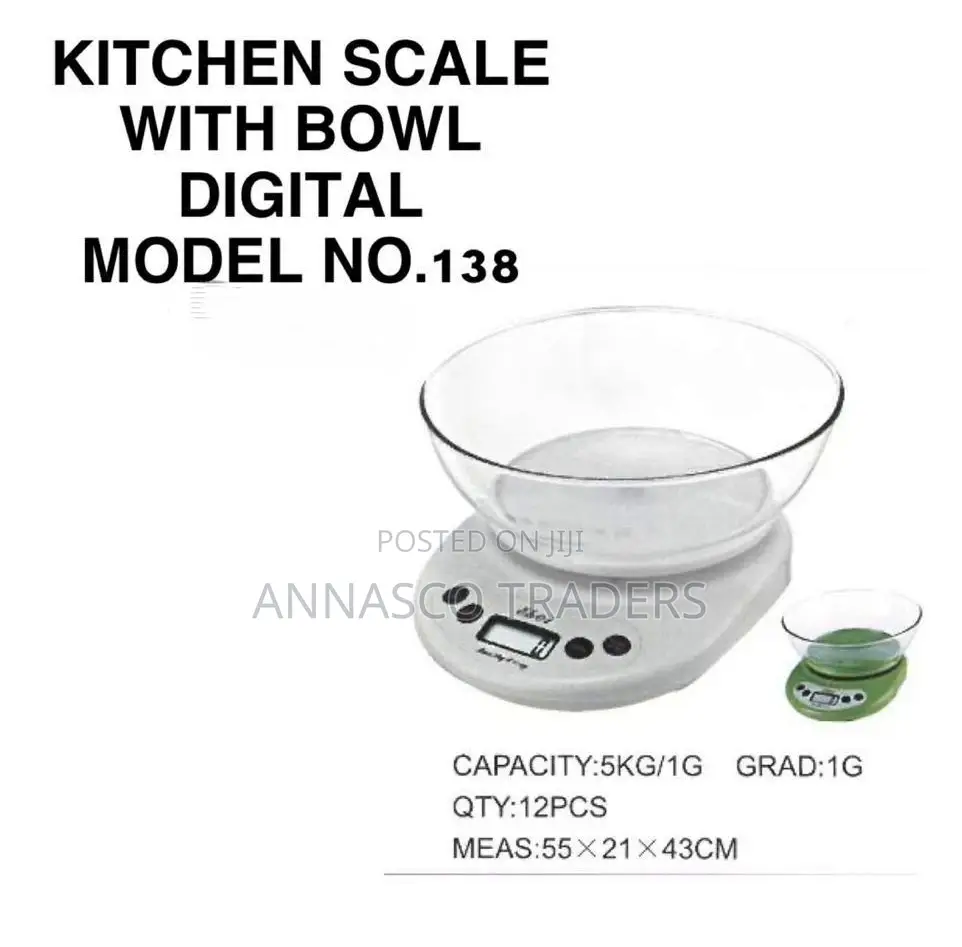Kitchen Scale With Bowl 5kg