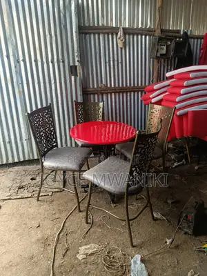 Powder Coated Restaurant Chairs Set.