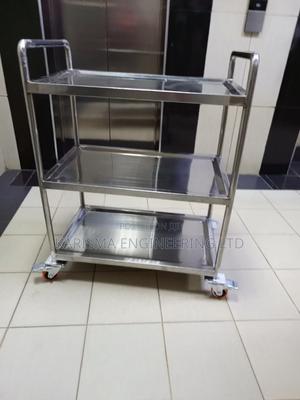 Stainless Steel Three Tier Trolley - thumbnail 2