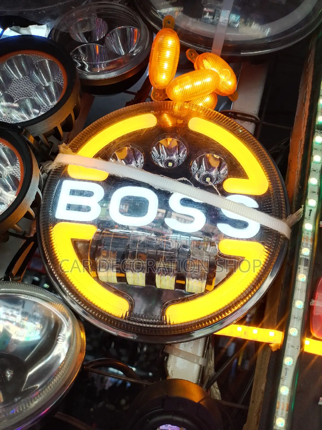 Led 7" Boss Headlights With Hi/Lo Beam Led Lights