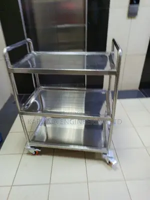 Stainless Steel Three Tier Restaurant Food Trolley