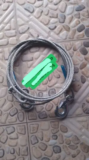 Emergency 3ton 8mm Steel Tow Rope 4meters