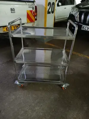 Modern Stainless Steel Food Trolley