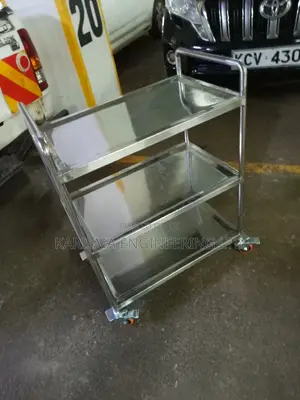 Three Tier Stainless Steel Trolley