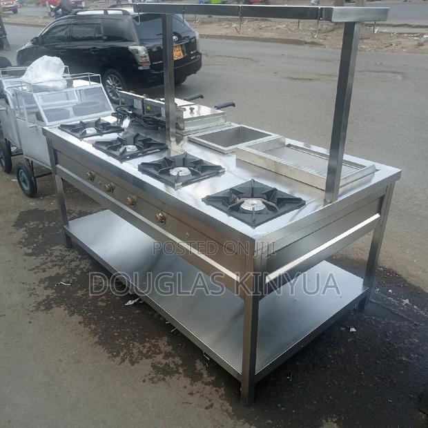 Commercial Combined Cooking Unit (4burners).