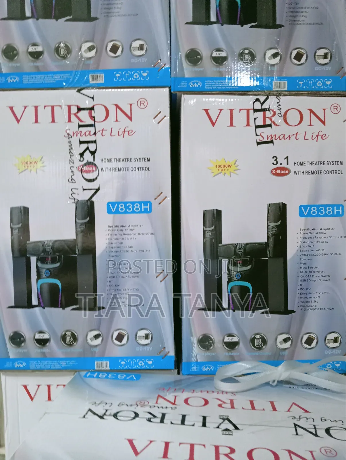 Vitron V838H 3.1 Subwoofer Tallboys 10000W