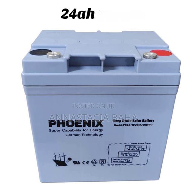 Powerful Phoenix 24ah Solar Battery - main view