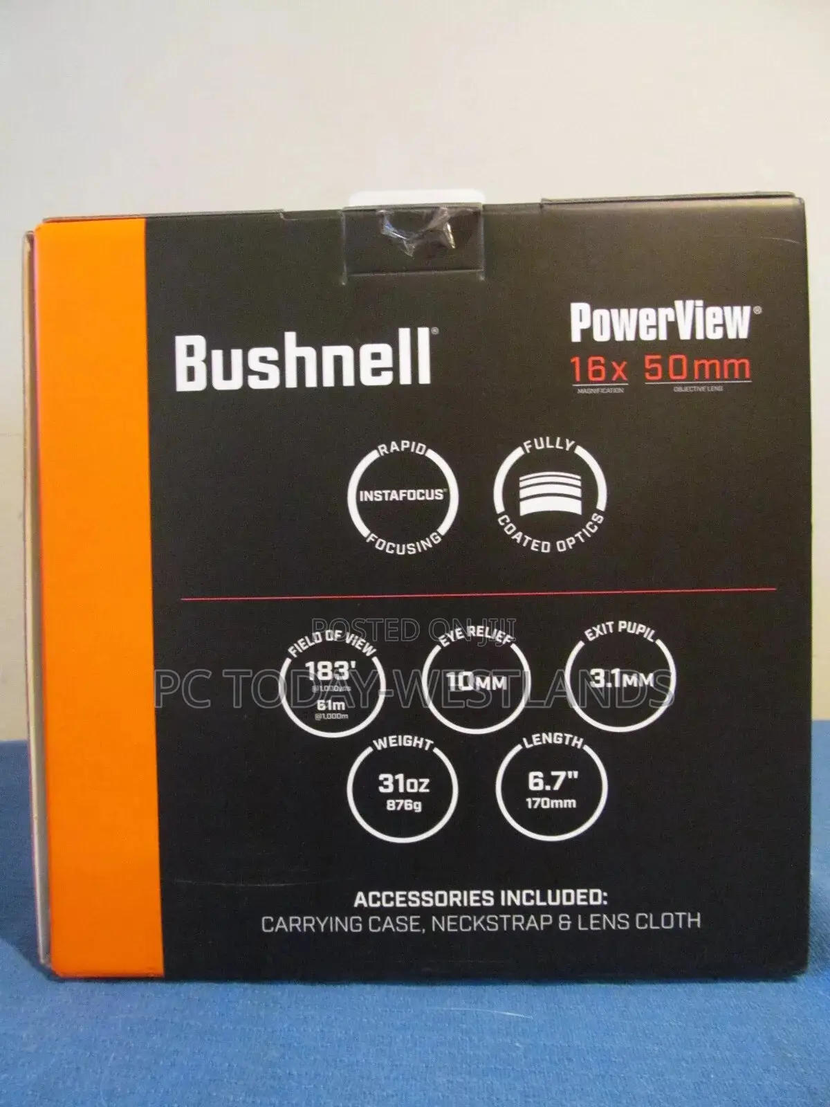 BUSHNELL Powerview 16x 50mm Binocular Porro Prism (GENUINE)