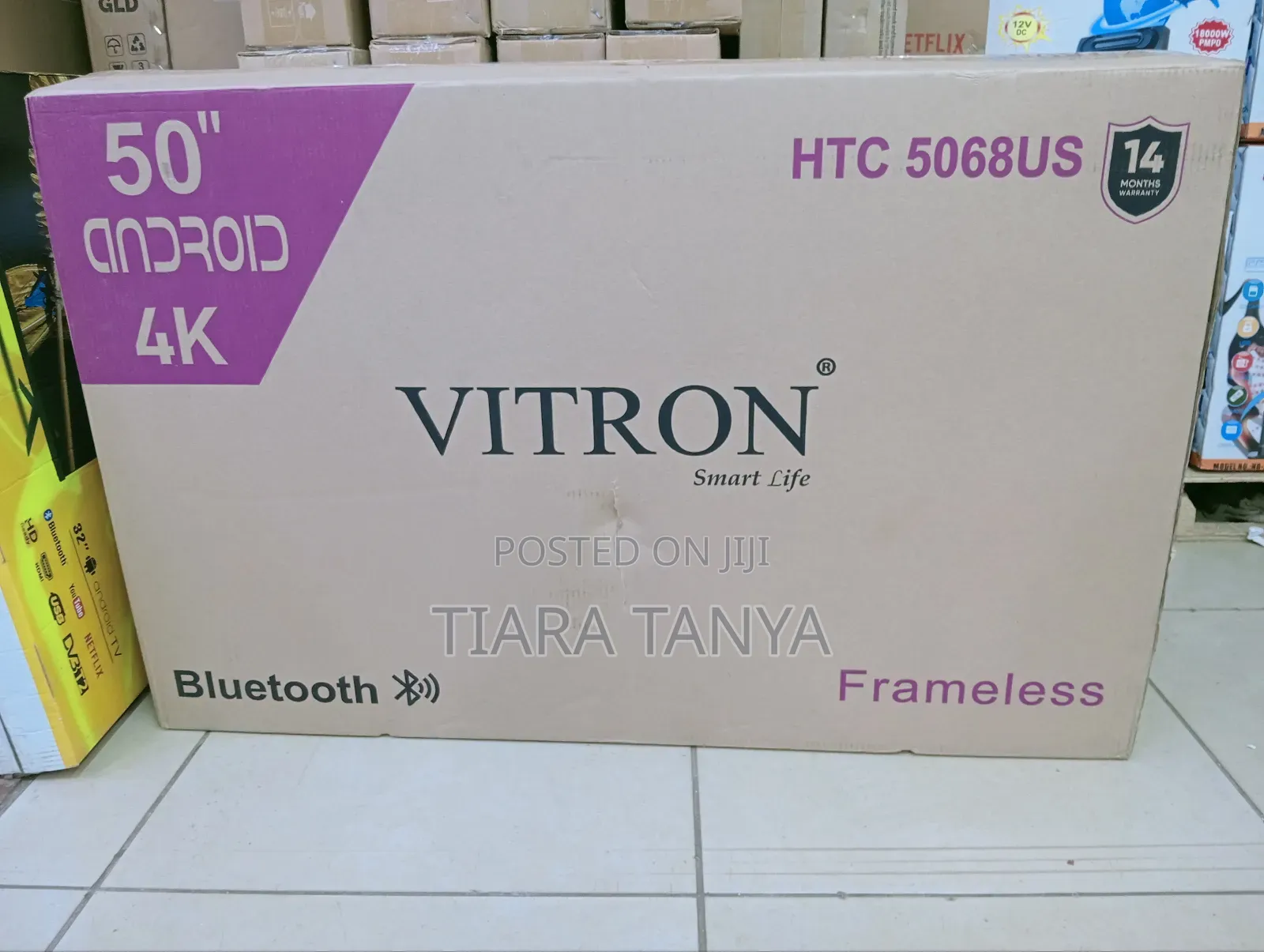 Vitron 50" Smart Android Frameless Tv