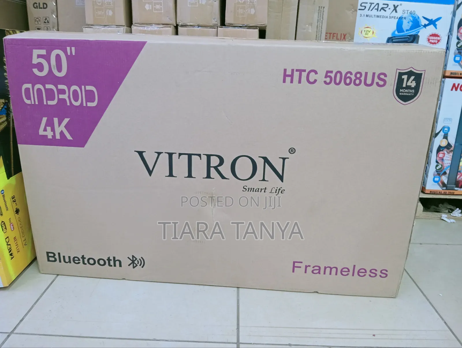 Vitron 50" Smart Android Frameless Tv