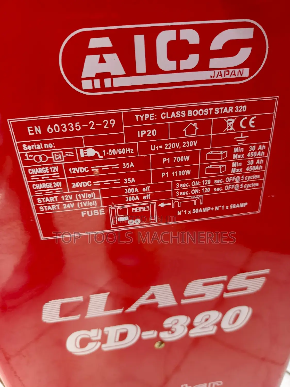 Aico Japan Battery Booster Charger 320A