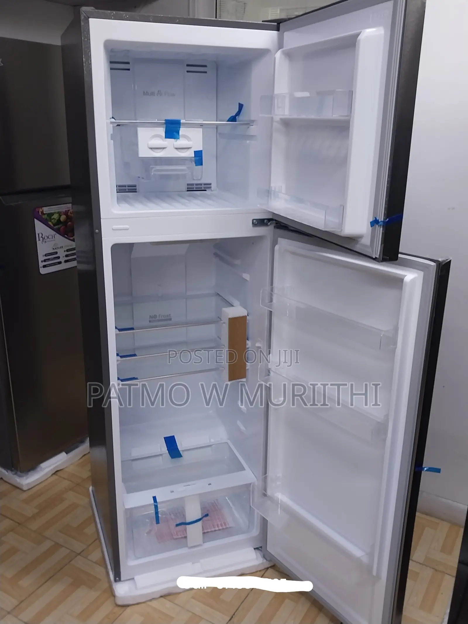 255L, Roch Frost Free Refrigerator, 255L Fridge Silver
