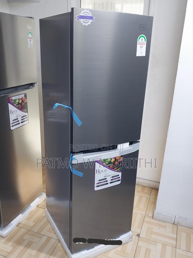 Fridge-- Roch 230L Refrigerator, Bottom Freezer Silver
