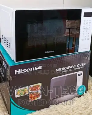 Hisense White Digital Microwave.