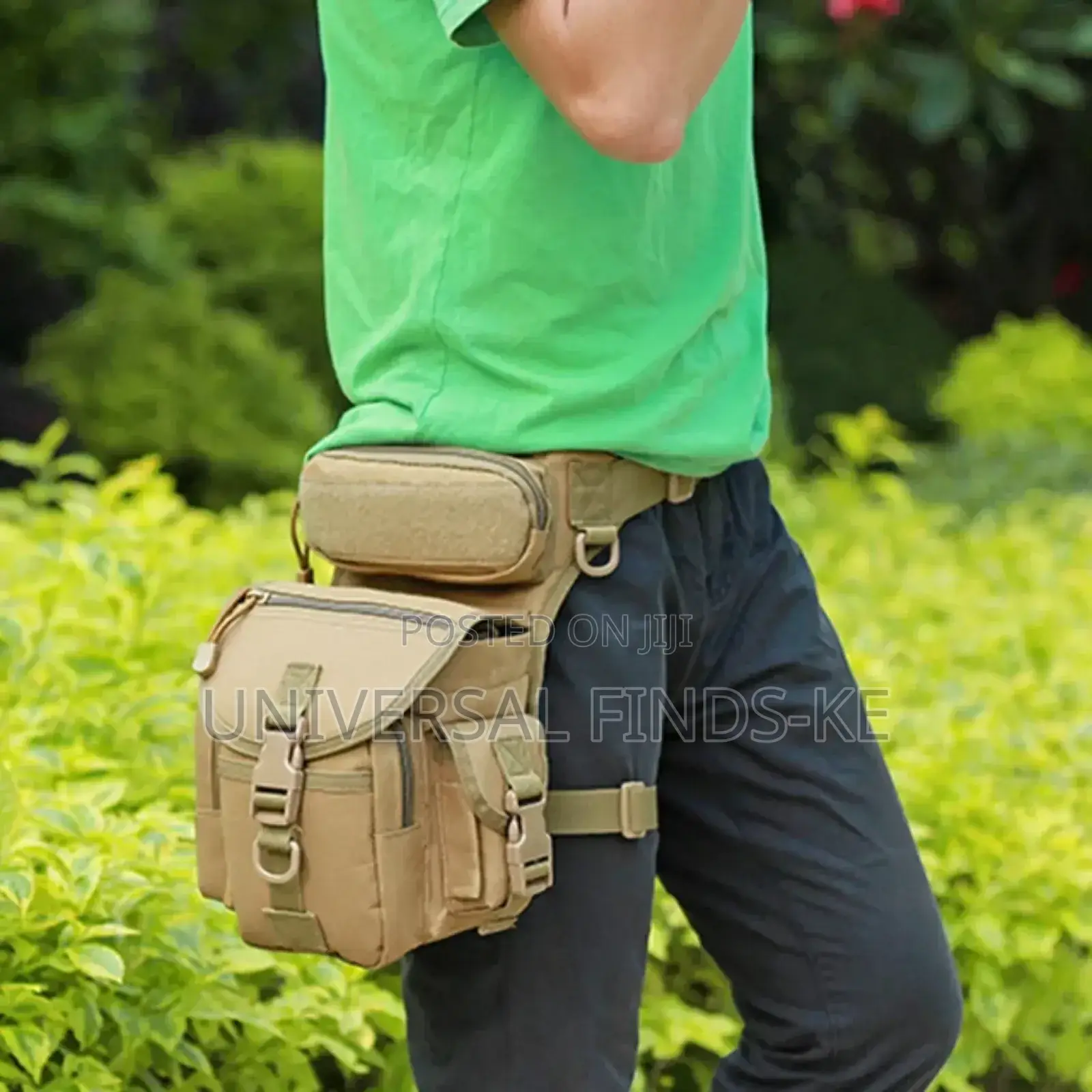 Outdoor Khaki Waist Drop Leg Tactical Hip Bag
