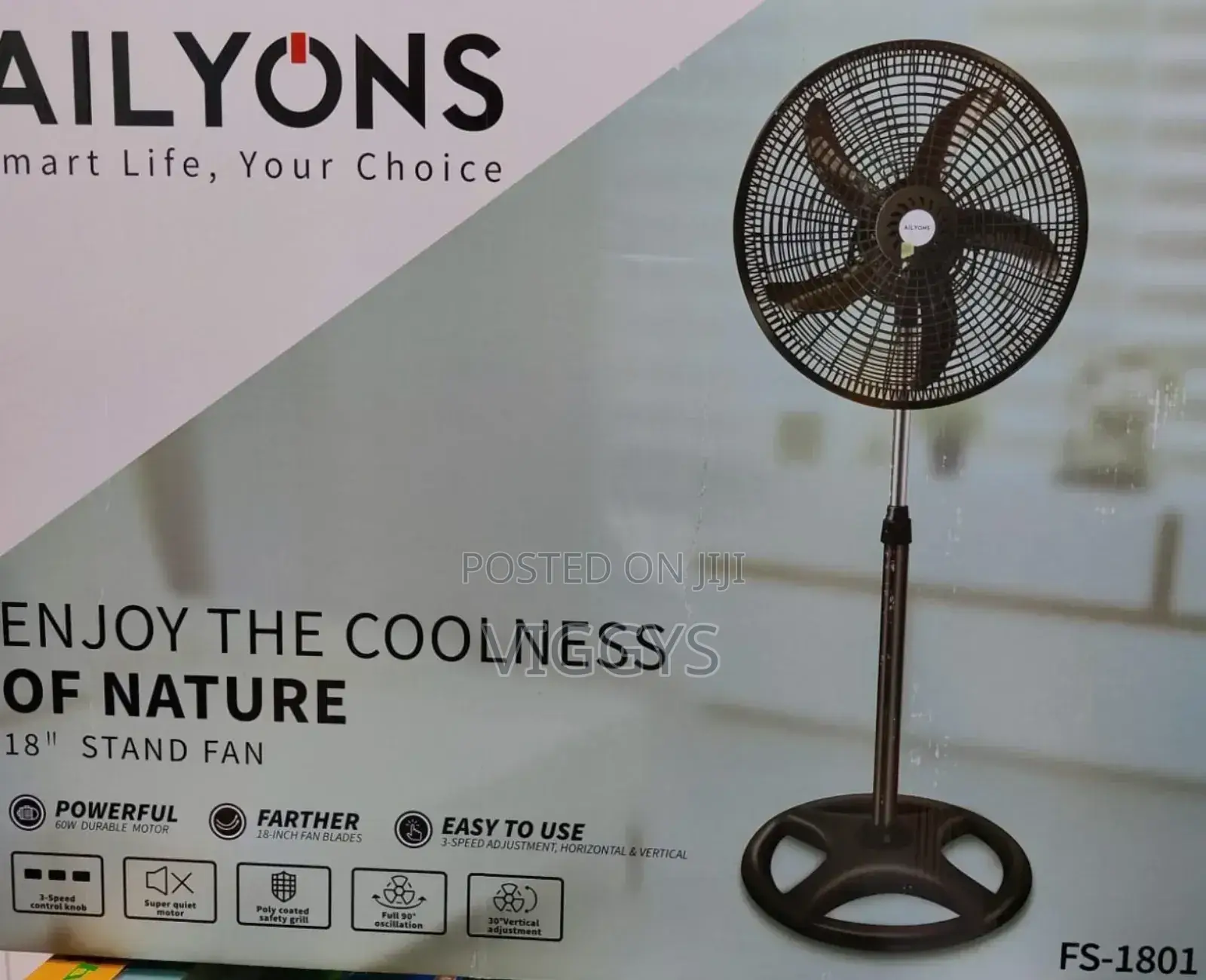 Classic *Ailyons 18" Stand Fan