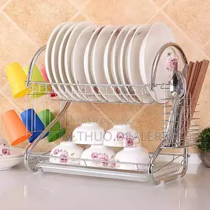 Rashnik 2 Tier Stainless Steel Dish Drainer Drying Rack.
