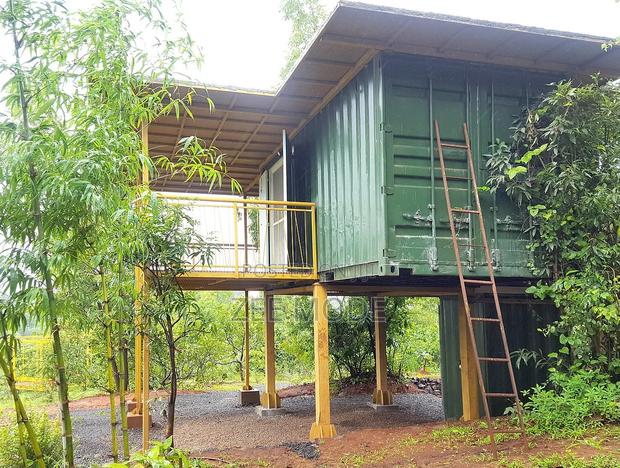 Shipping Container Farmhouse - main view