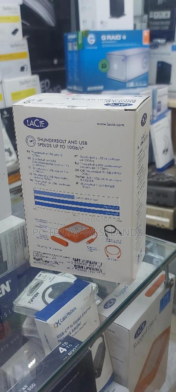 5TB Lacie Rugged Thunderbolt USB-C Portable Hard Drive - thumbnail 5