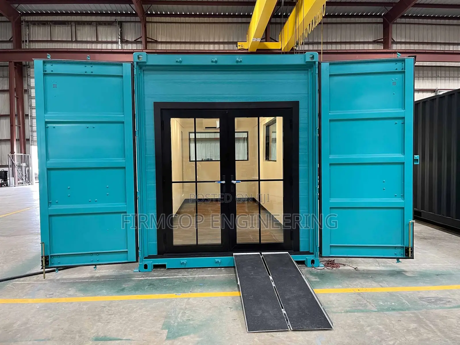 40' Shipping Container Open Showroom