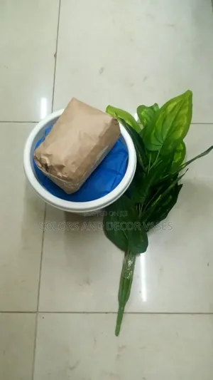 Plant,Vase And Pebble Stones On Offer