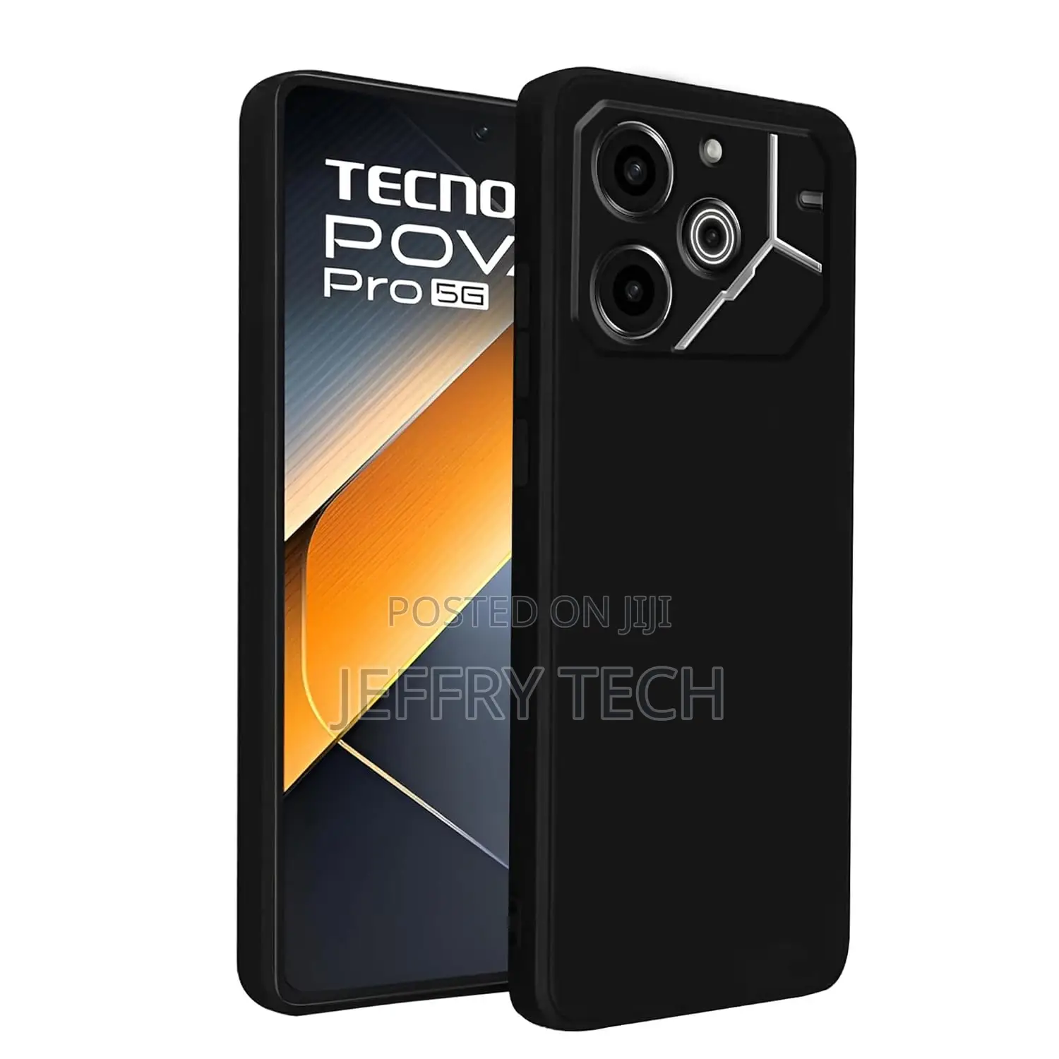 Soft Rubberised Back Cover for Tecno Pova 6 Pro 5G | Inner V
