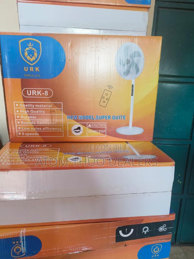 New Remote Controlled URK 16" Modern Standing Quiet Fan - main view
