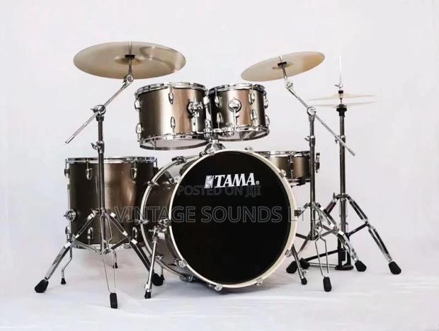 Tama 5pcs Drumset +3 Stands Cymbals (Brown)