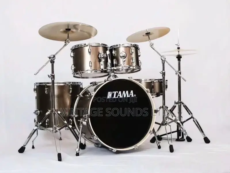 Tama 5pcs Drumset +3 Stands Cymbals (Brown)