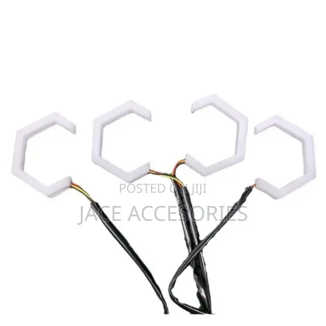 New Hexagon Color Chasing Angel Eye Rings