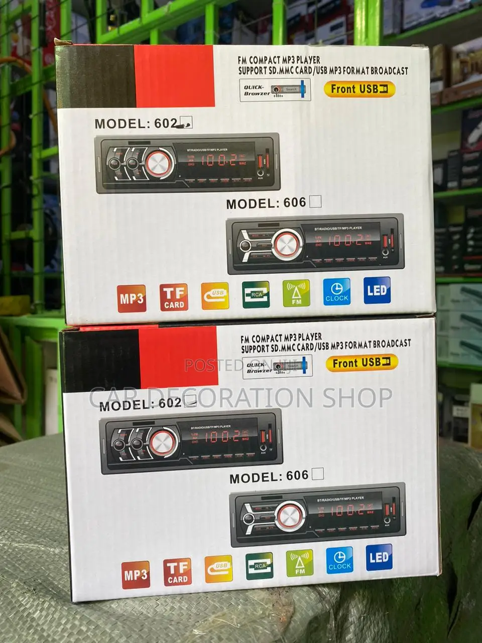 Car Universal Fit Bluetooth Radio With USB Port