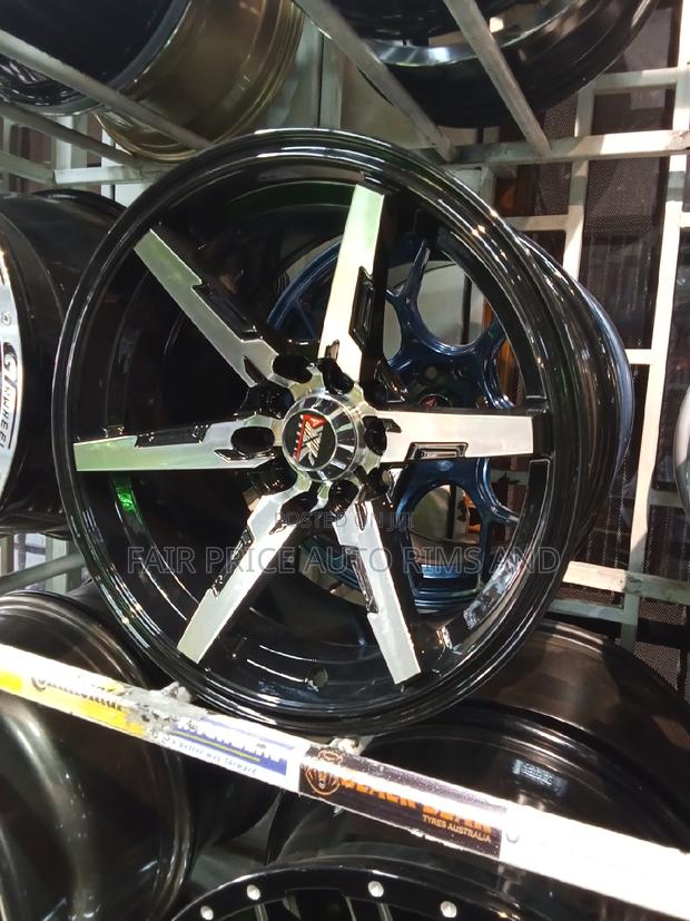 Rims 15/5/100 Silver and Black 6sporkes