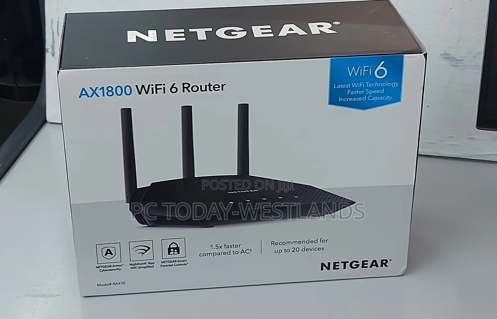 Netgear Rax10 Ax1800 Wireless Dual-Band Gigabit Router ,Vpn