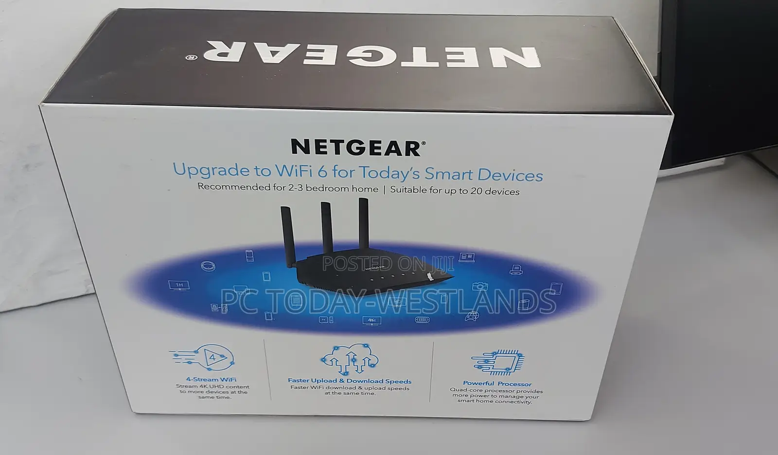 Netgear Rax10 Ax1800 Wireless Dual-Band Gigabit Router ,Vpn