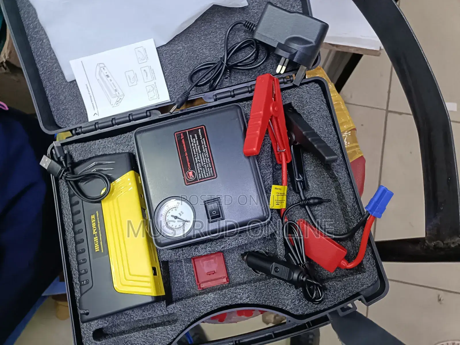 Jumpstarter Kit,With Compressor