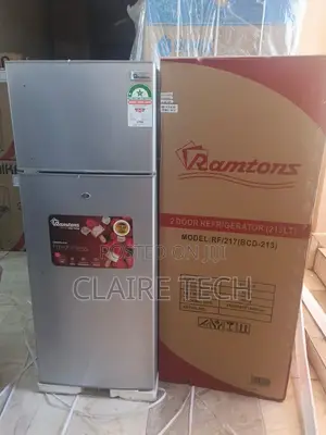 Ramtons 213L Double Door Direct Cool Fridge RF/217