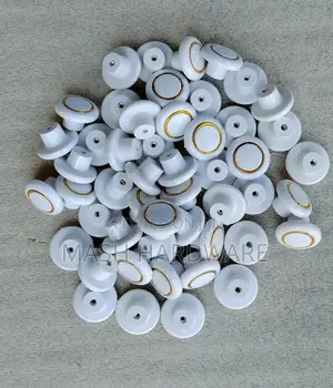 White Wooden Knobs