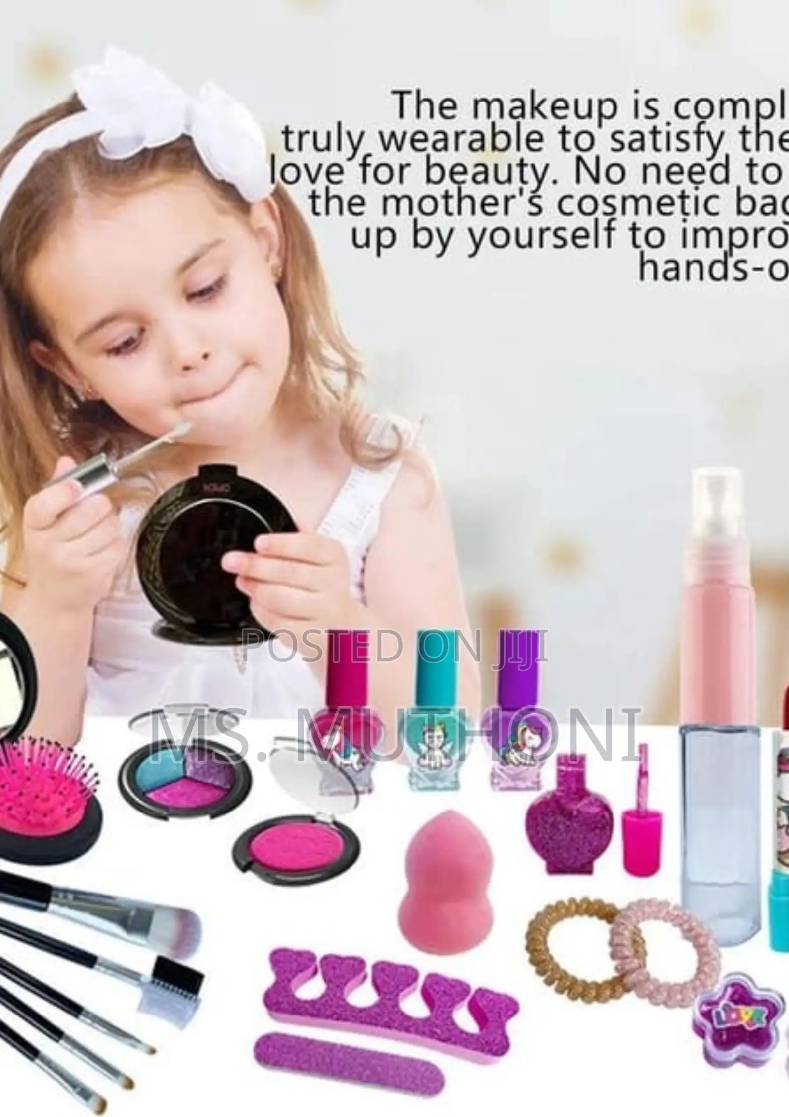 Children's Pretend Washable Makeup Toy Set
