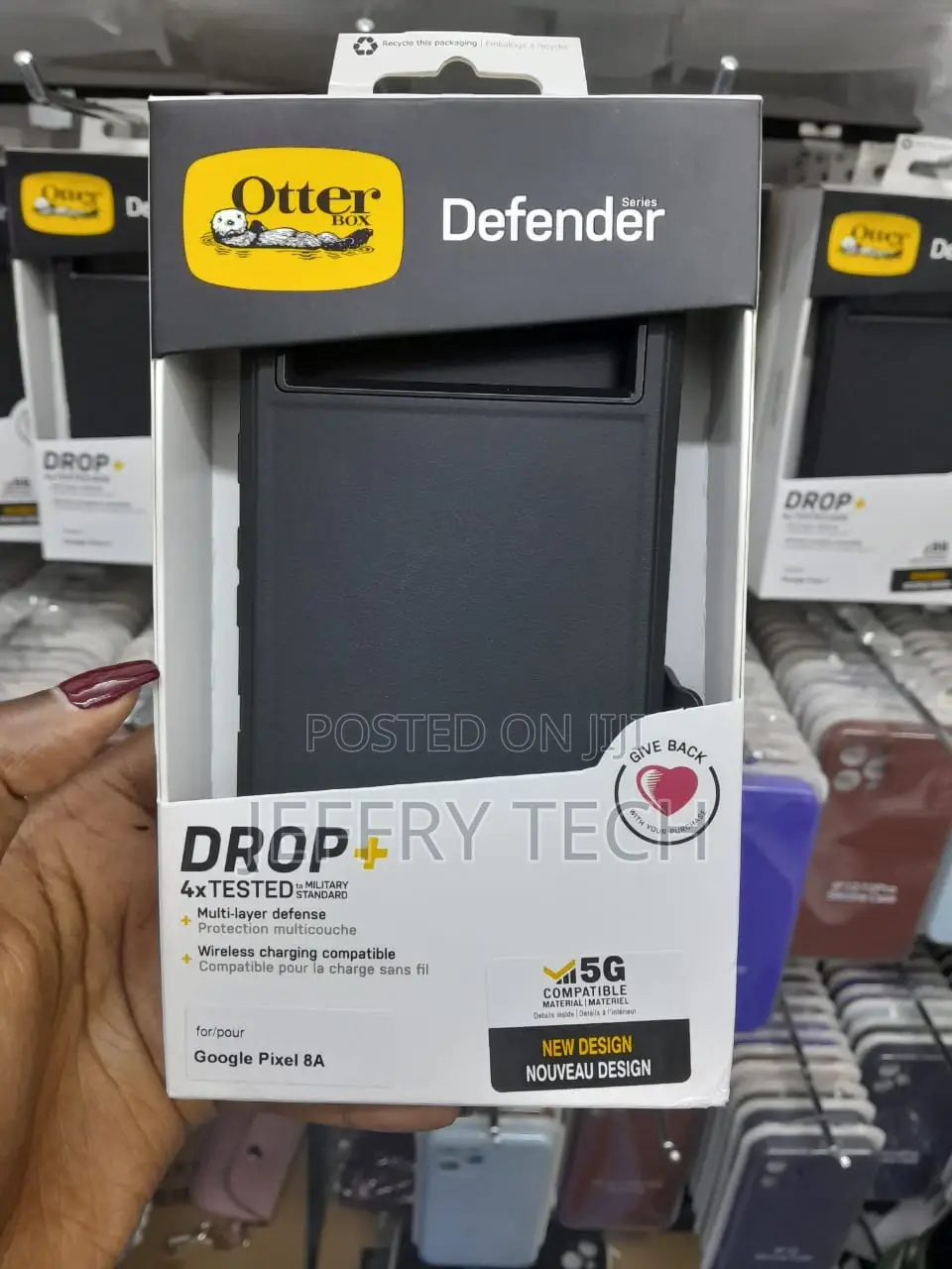 Otterbox Google Pixel 8a Series Case - Black, Slim Tough,