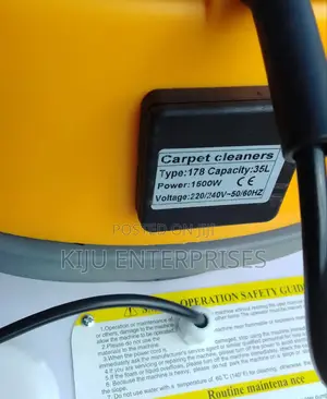 Carpet Cleaner 35 Litres Available Now