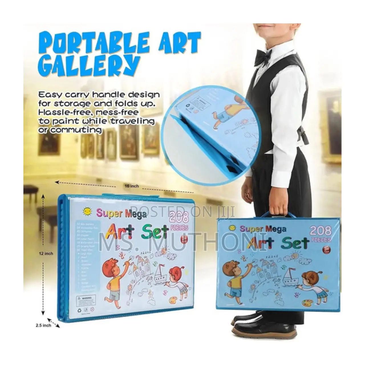208 Art Set Is * (Available in Blue and Pink )